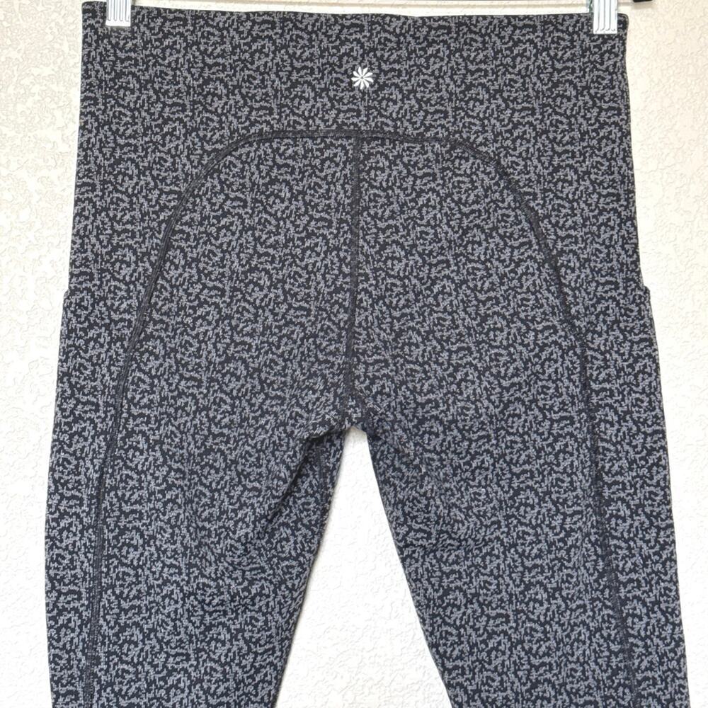 Athleta Womens Ultimate Stash PocketTextured 7/8 Tight Black Leggings Size S - Picture 6 of 10